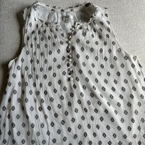 Women’s J. Crew Sleeveless 100% Silk Printed Top